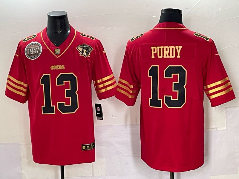 Men Nike San Francisco 49ers #13 Purdy red Limited NFL 2025 Jersey 0051->san francisco 49ers->NFL Jersey
